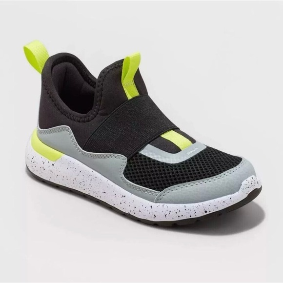 all in motion Other - All in Motion Kid's Sneaker SlipOn Performance Gray/Lime‎ Green  Size 4